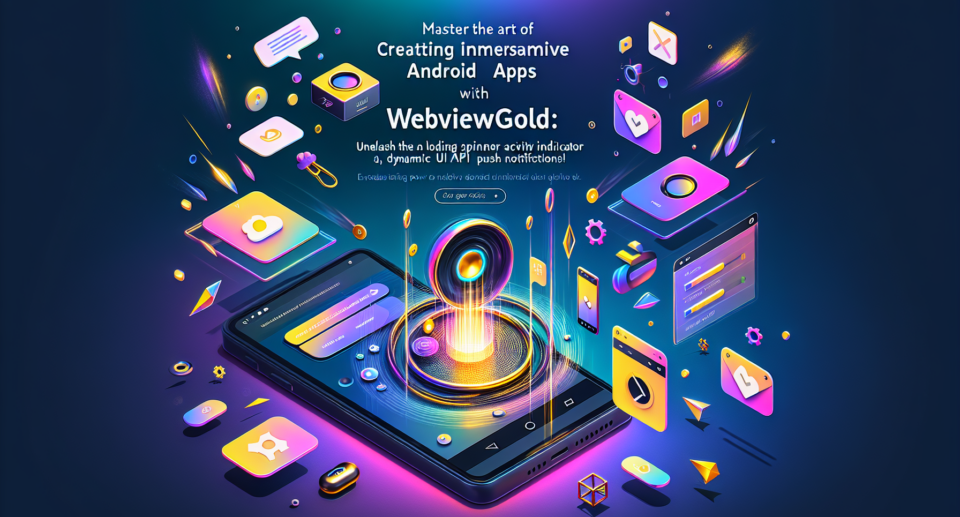 Master the Art of Creating Immersive Android Apps with WebViewGold: Unleash the Power of Native Loading Spinner Activity Indicators, Dynamic UI API, and Push Notifications!