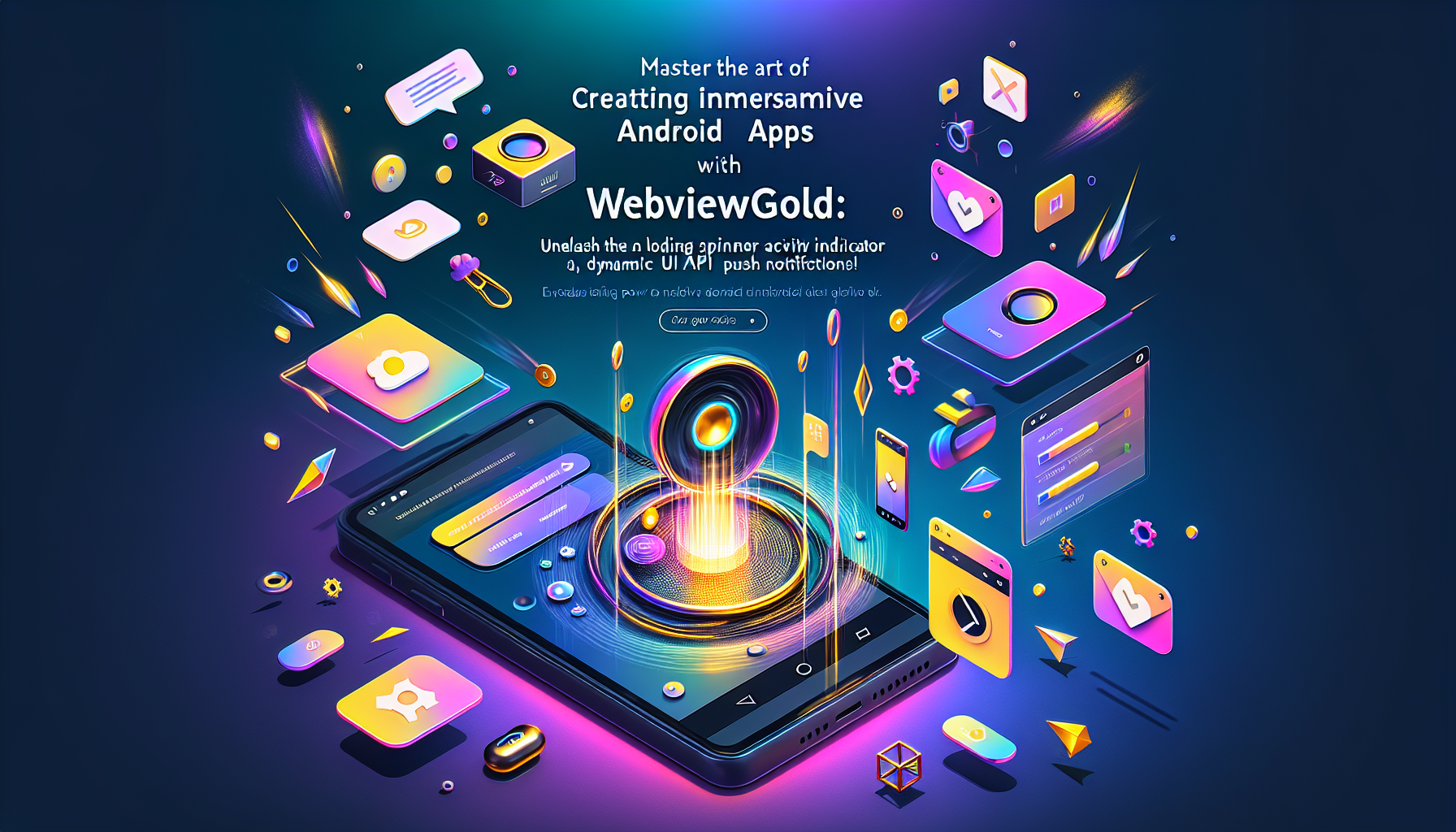 Master the Art of Creating Immersive Android Apps with WebViewGold: Unleash the Power of Native Loading Spinner Activity Indicators, Dynamic UI API, and Push Notifications!