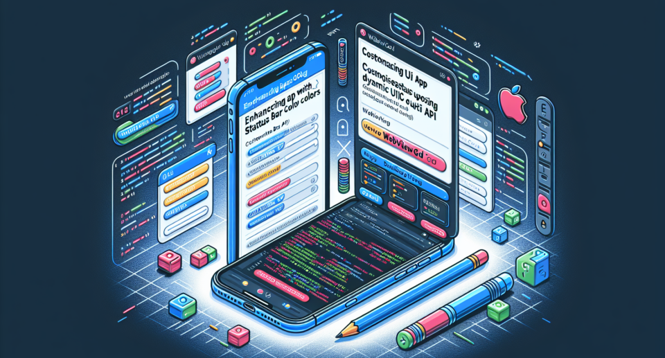 Enhancing iOS Apps with WebViewGold: Customizing Status Bar Colors using Dynamic UI API