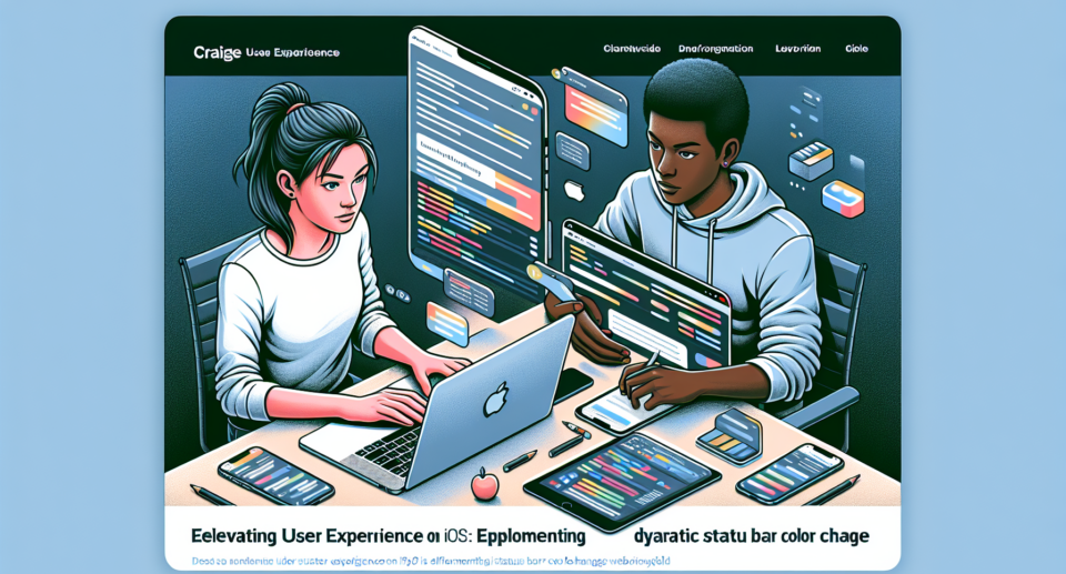 Elevating User Experience on iOS: Implementing Dynamic Status Bar Color Changes with WebViewGold