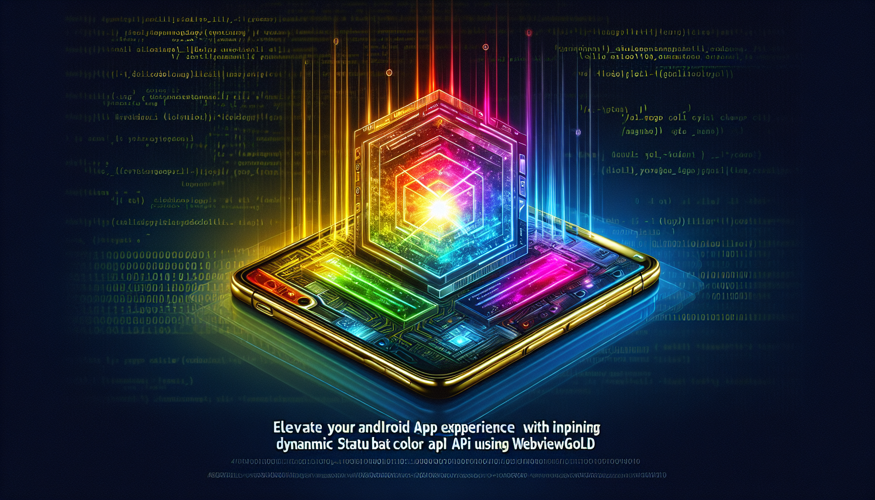 Elevate Your Android App Experience with Dynamic Status Bar Color API Using WebViewGold