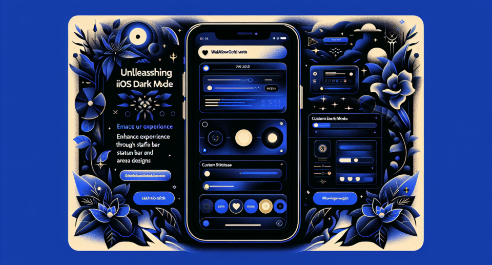 Unleashing iOS Dark Mode with WebViewGold: Enhance User Experience through Custom Status Bar and Safe Area Designs