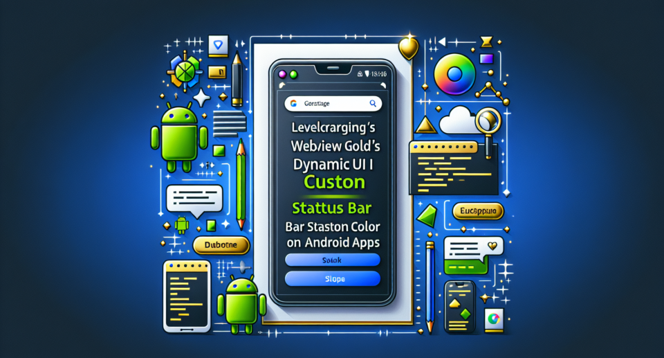 Leveraging WebViewGold’s Dynamic UI API for Custom Status Bar Color on Android Apps