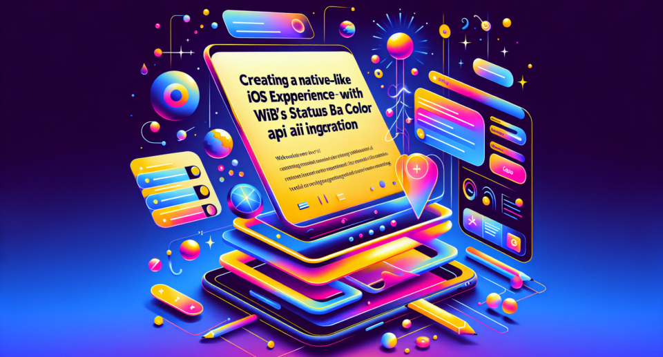 Creating a Native-Like iOS Experience with WebViewGold’s Dynamic UI & Status Bar Color API Integration