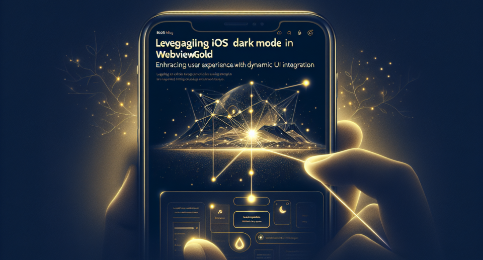 Leveraging iOS Dark Mode in WebViewGold: Enhancing User Experience with Dynamic UI Integration