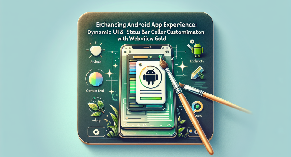 Enhancing Android App Experience: Dynamic UI & Status Bar Color Customization with WebViewGold