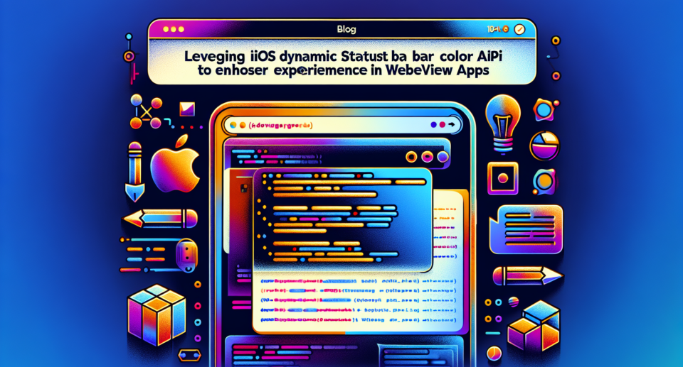 Leveraging iOS Dynamic Status Bar Color API to Enhance User Experience in WebViewGold Apps